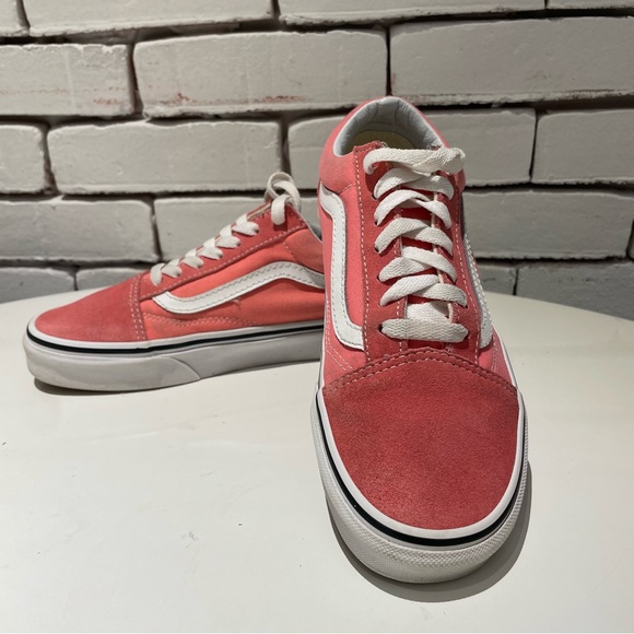 VANS Old Skool Pink Suede and Canvas Women’s Sneakers Size 7 - Picture 1 of 11